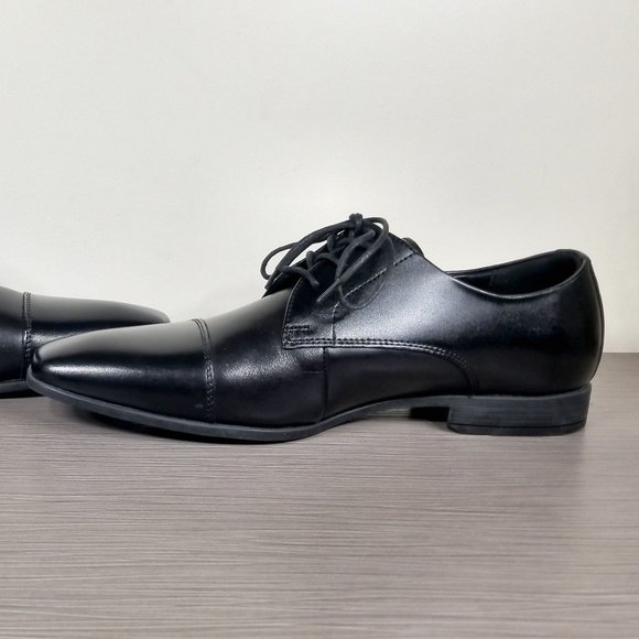 Public Opinion Jackson Cap Toe Derby, Black Leather, Mens Size 10 M - Picture 6 of 10